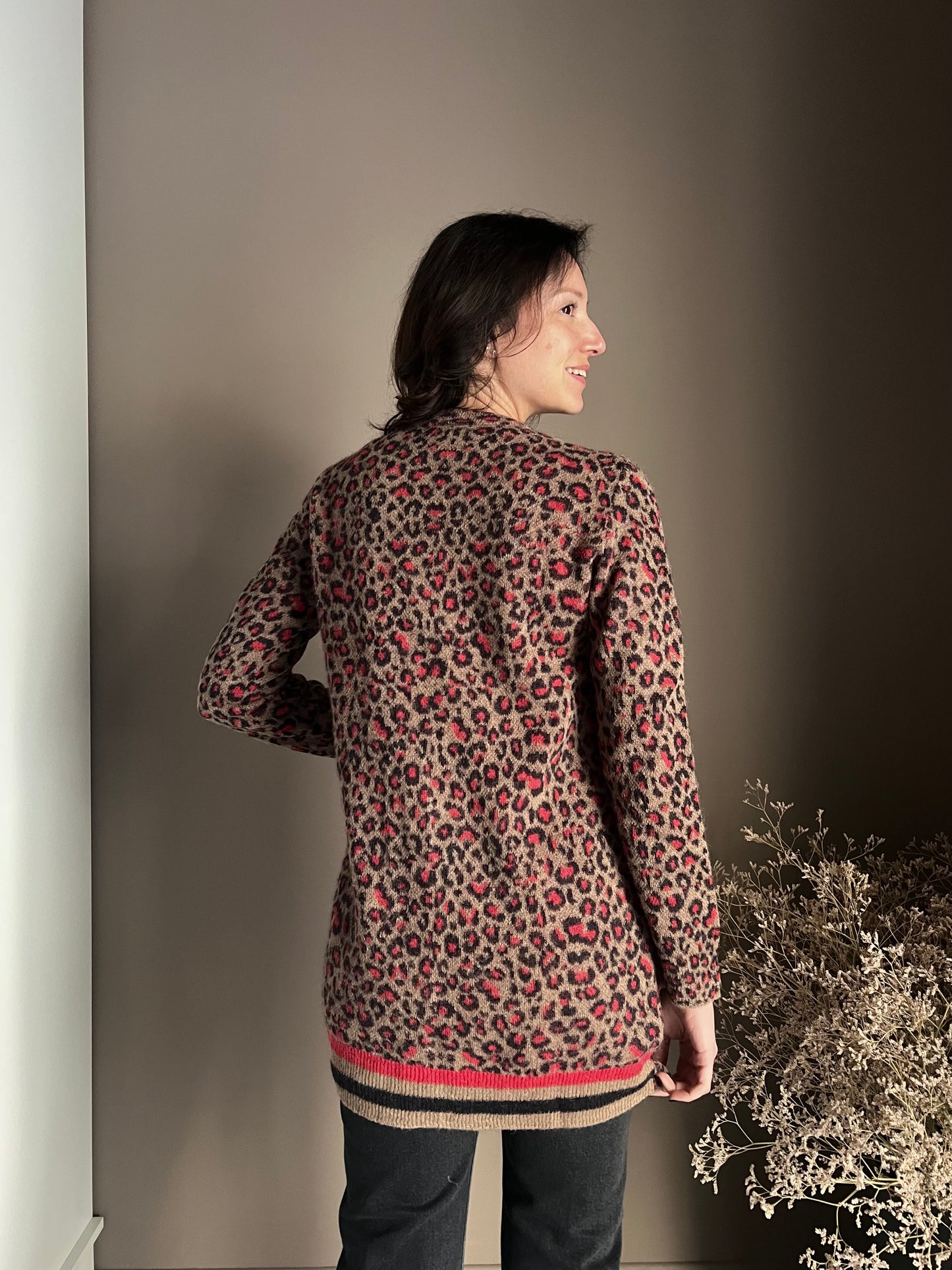 Cardigan maculato Alessia Santi in alpaca blend