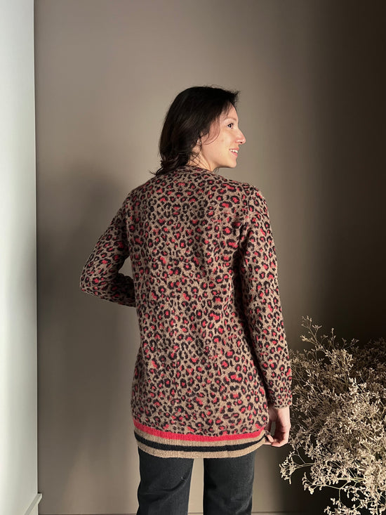 Cardigan maculato Alessia Santi in alpaca blend