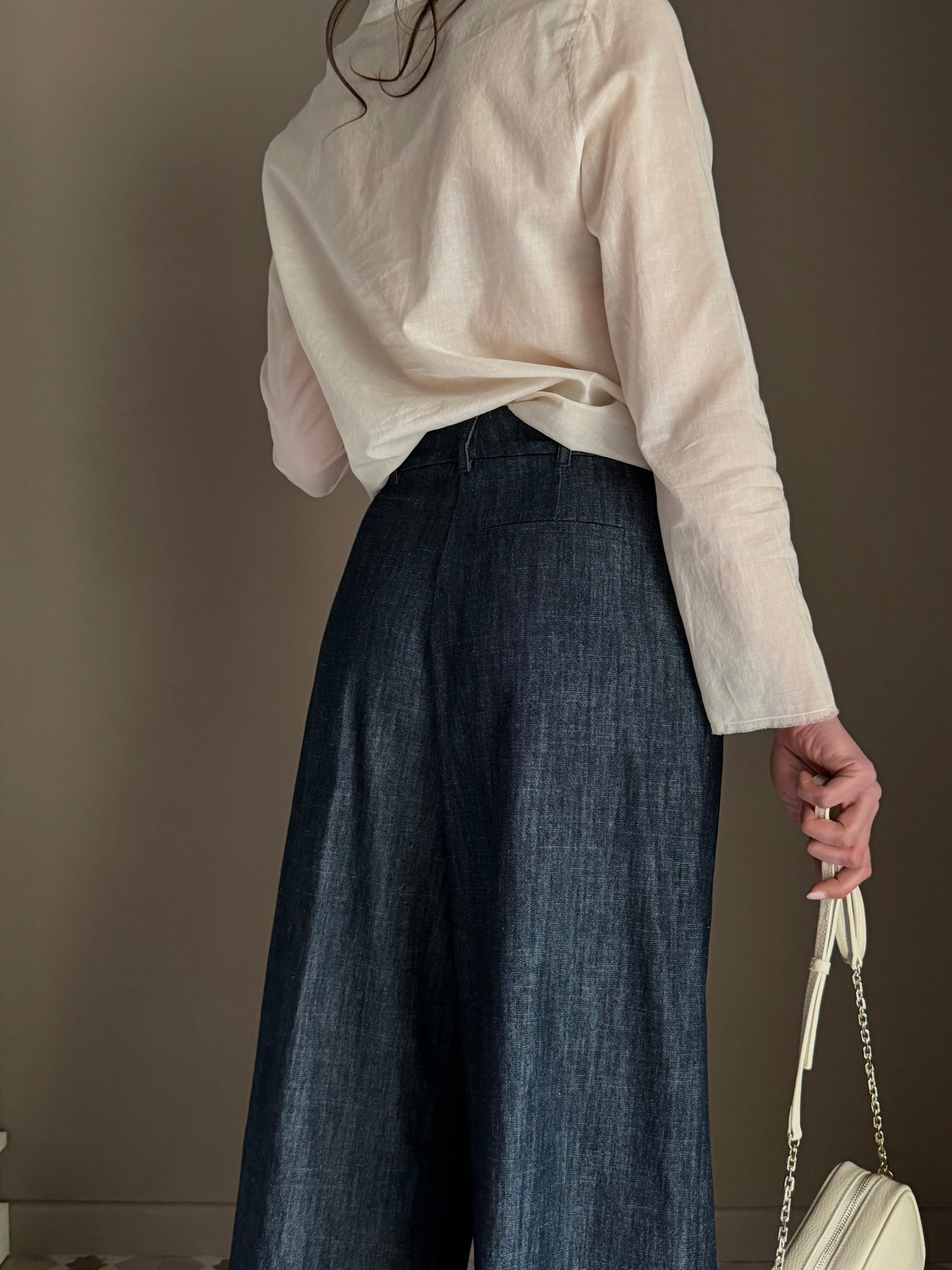 Pantalone in denim Chambray