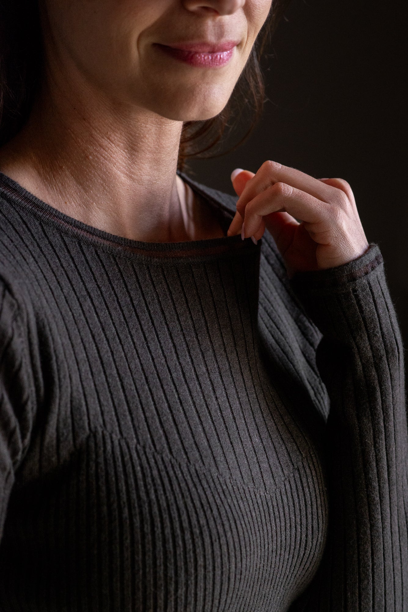 Maglia a costine Marrone-Patrizia Pepe