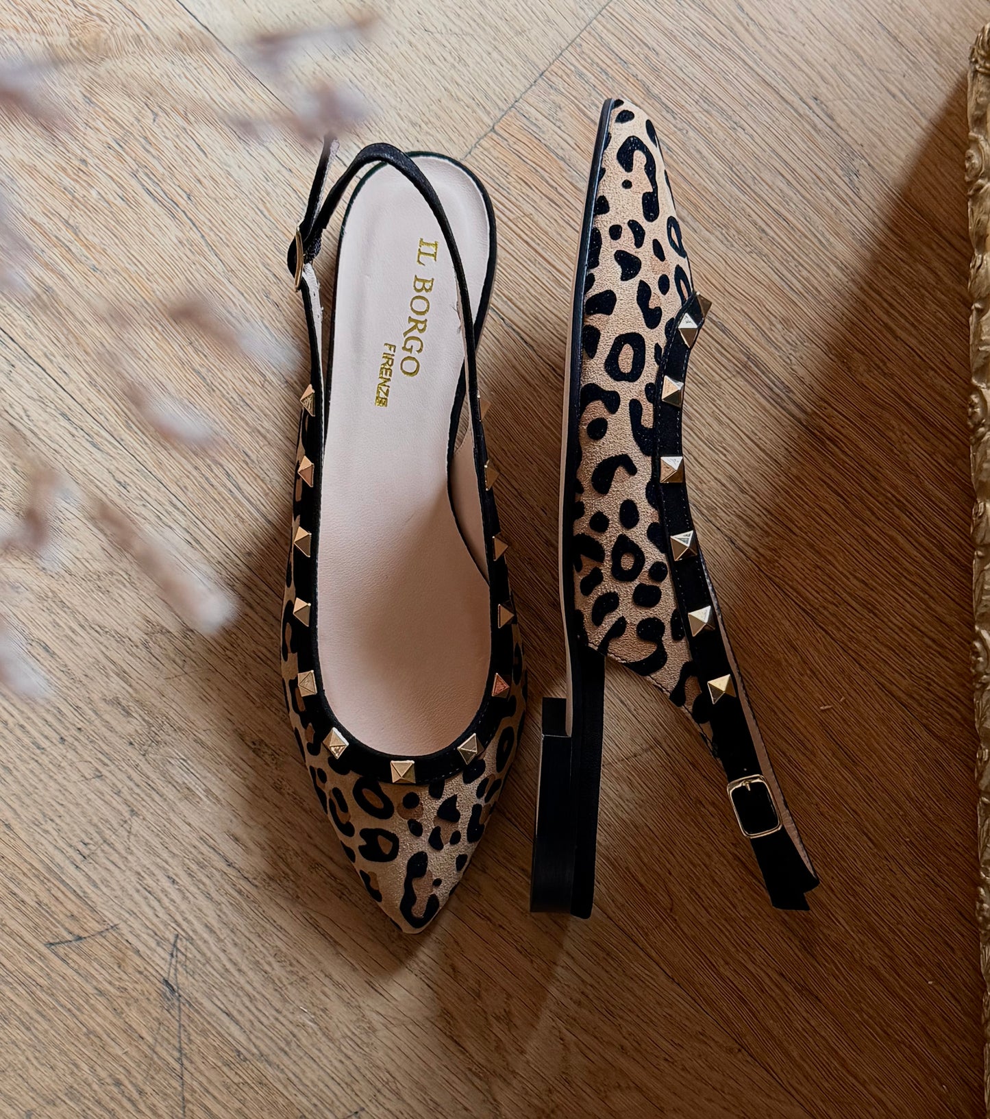 Slingback animalier