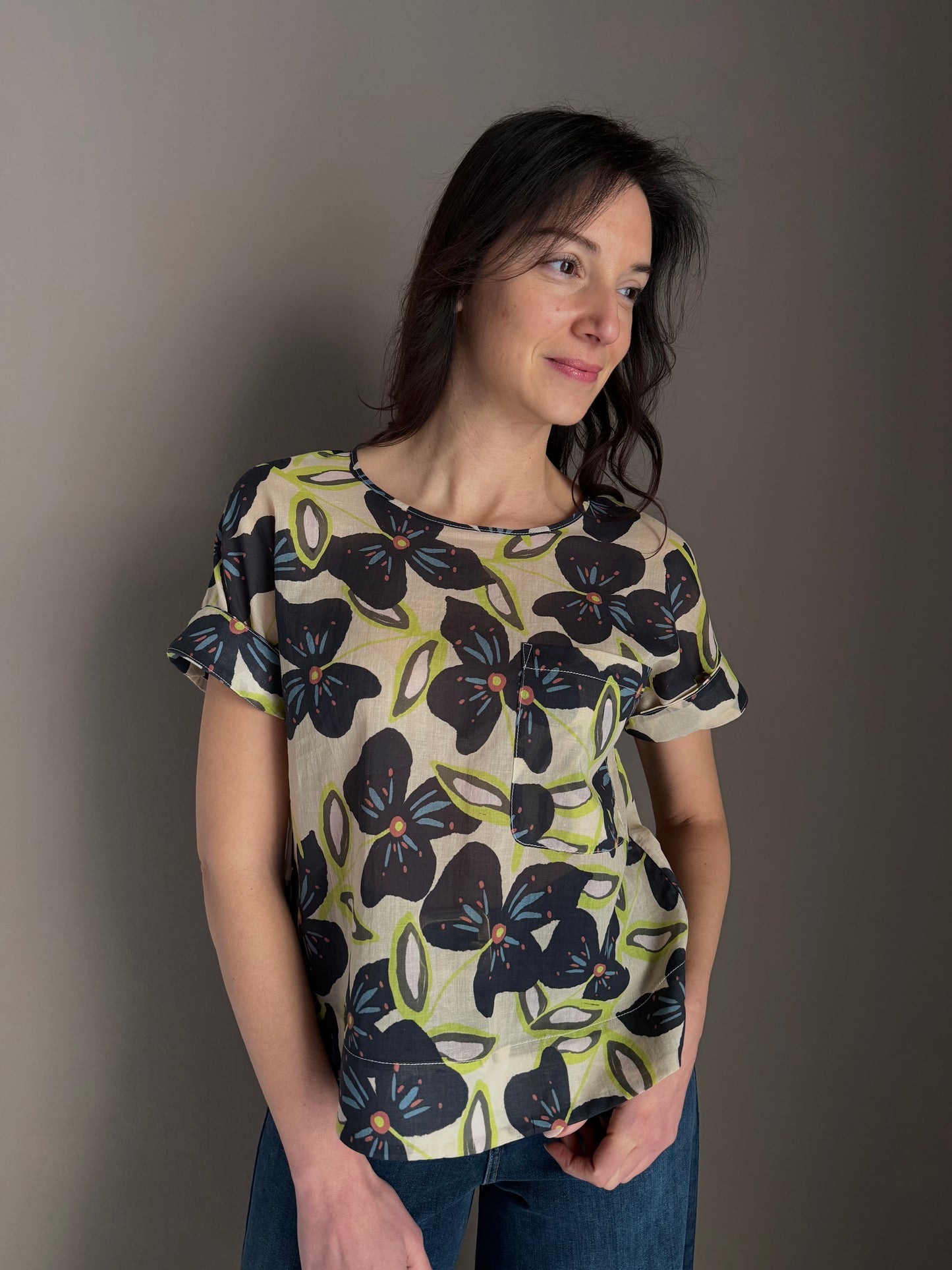 Blusa Alessia Santi Flowers