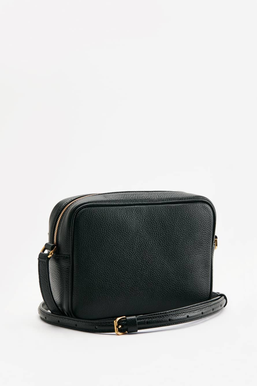 Borsa a tracolla in pelle nero Patrizia Pepe
