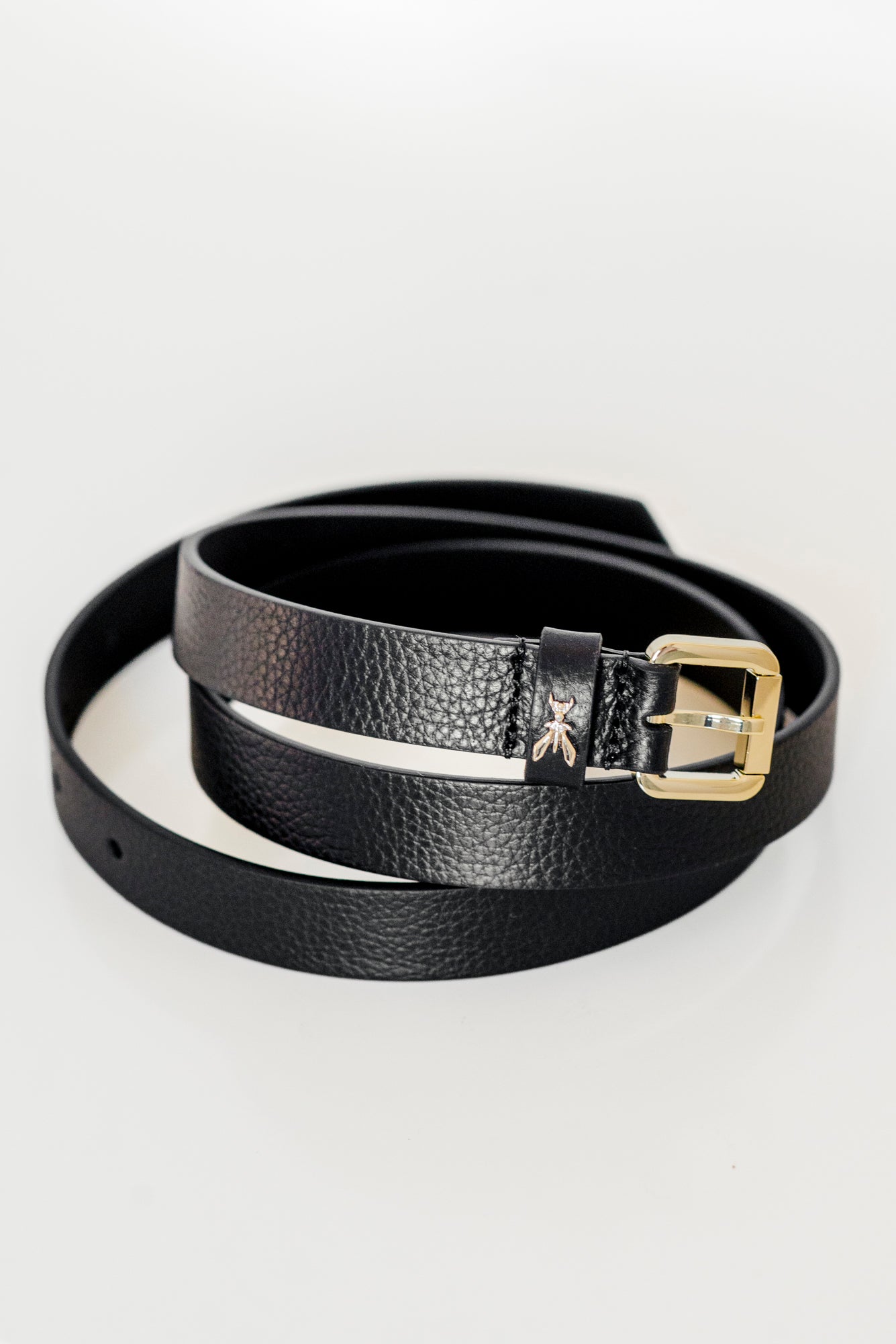 Cintura Sottile in Pelle Patrizia Pepe Gold