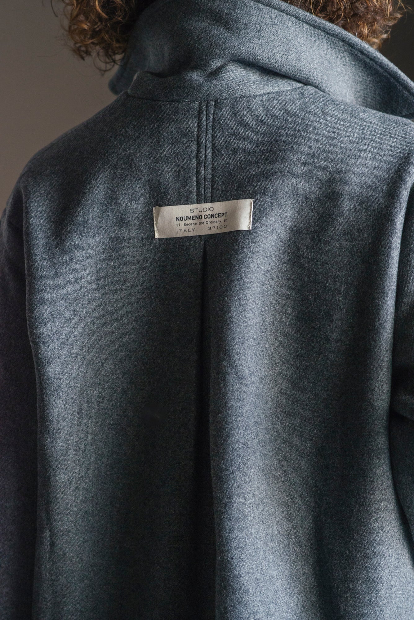 Caban oversize grigio