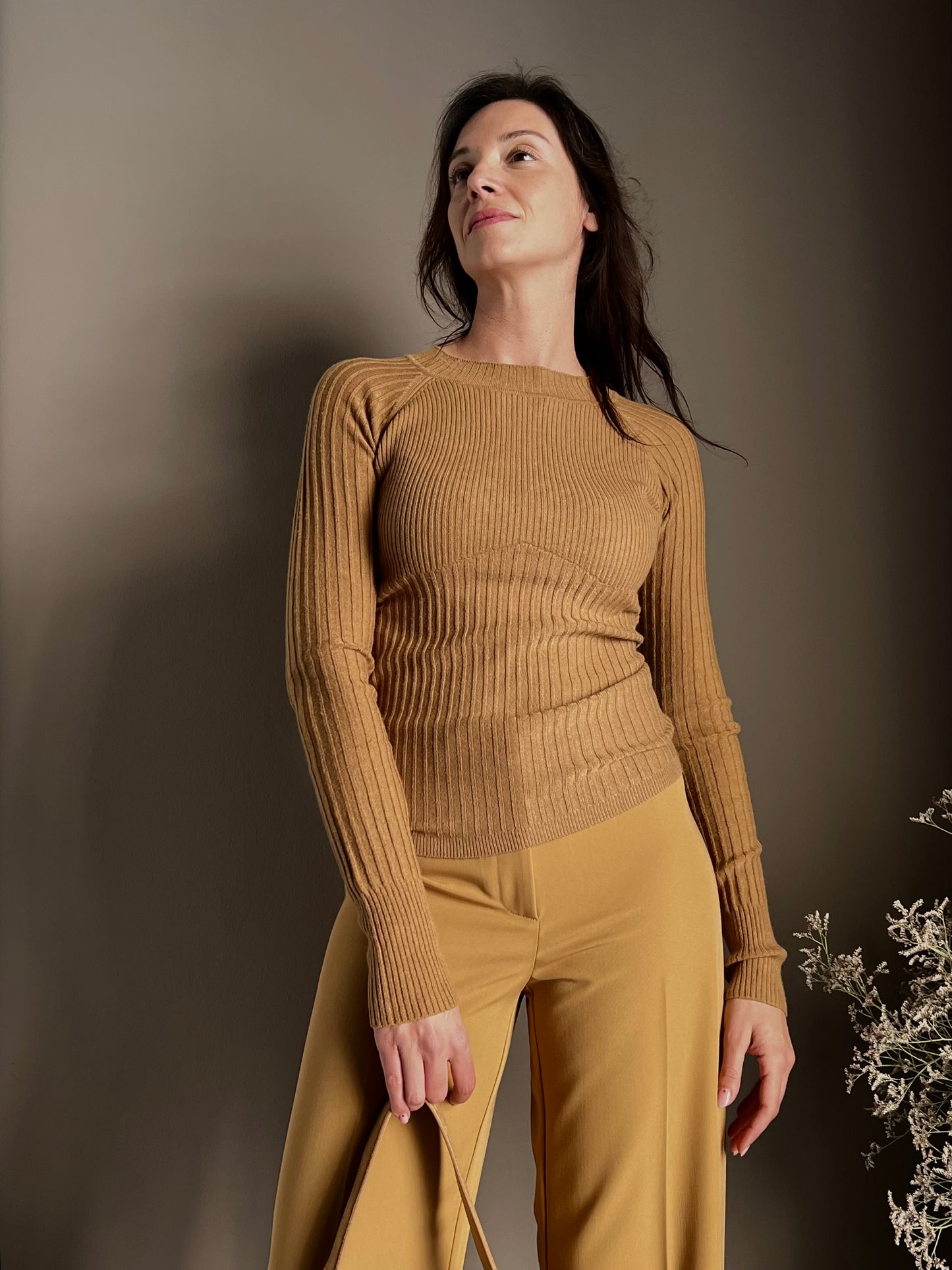 Maglia aderente in costina