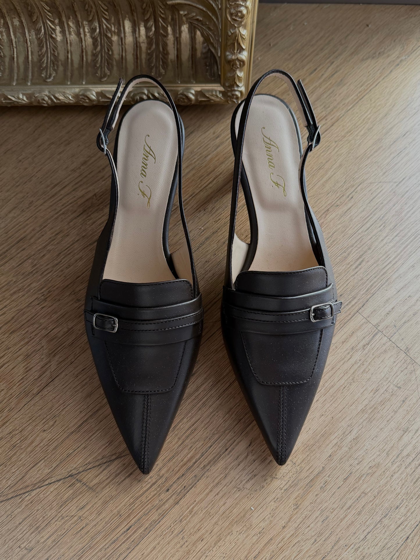 Slingback in nappa moro