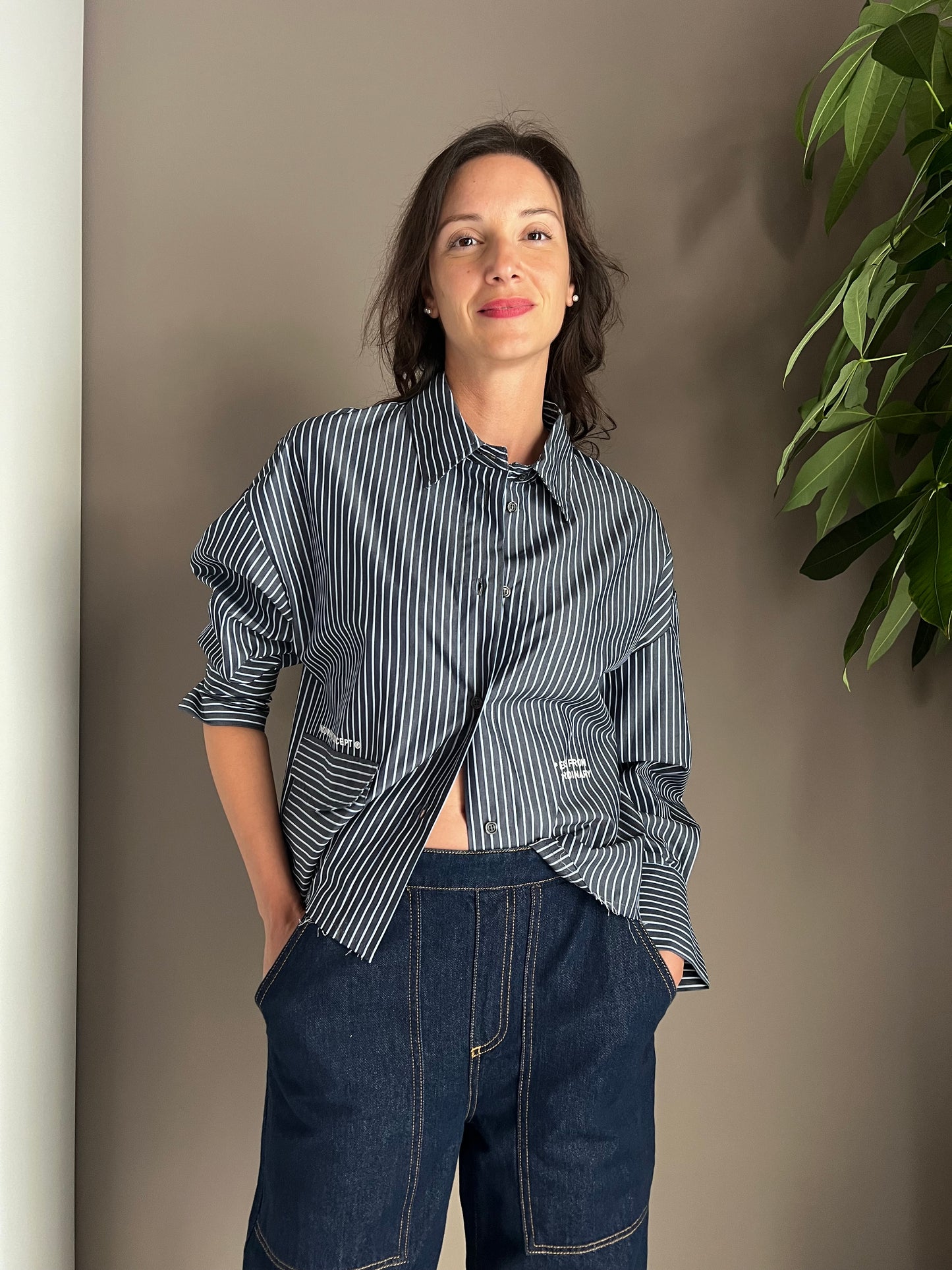 Camicia gessata Noumeno Concept