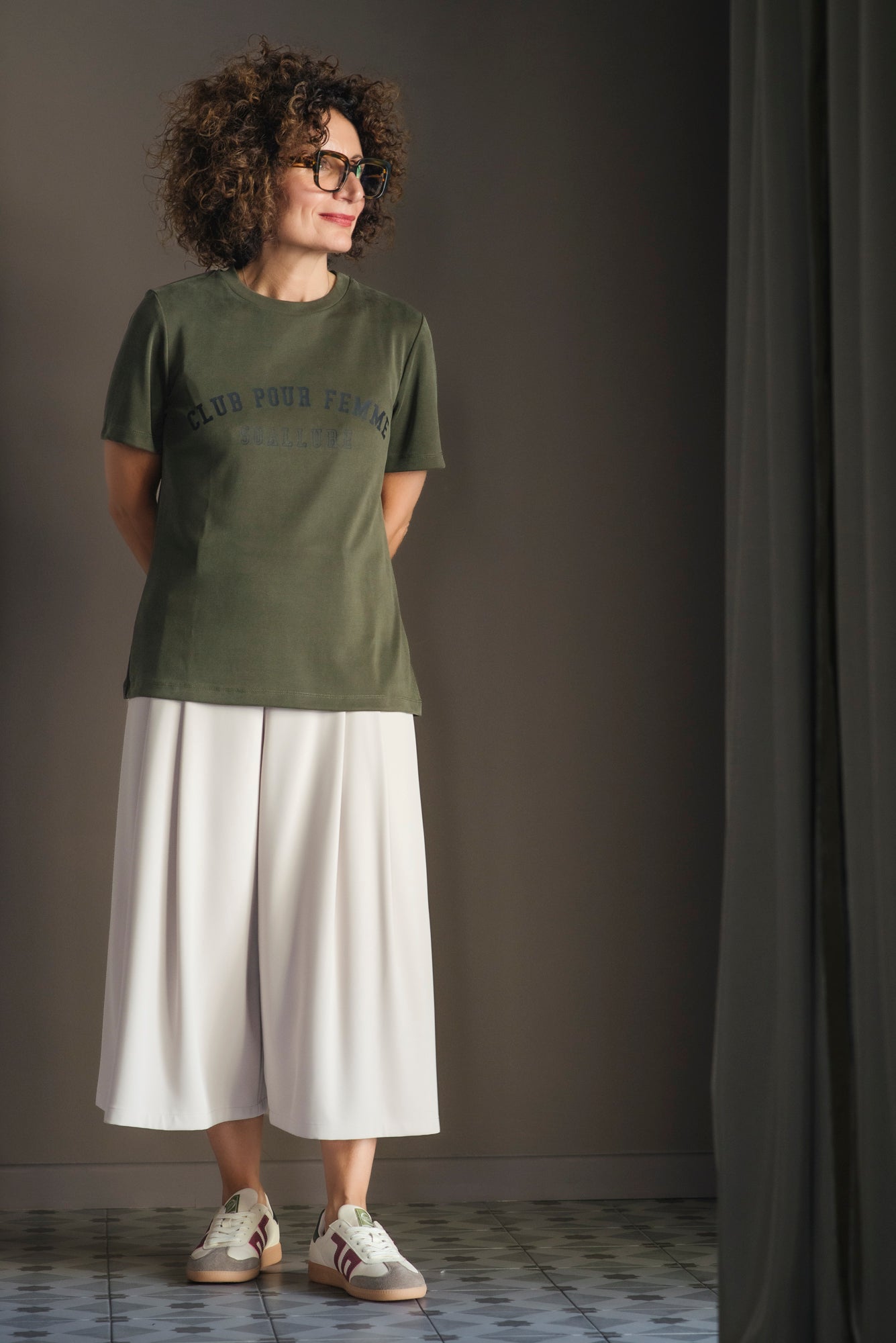 T-Shirt Club Pour Femme Kaki