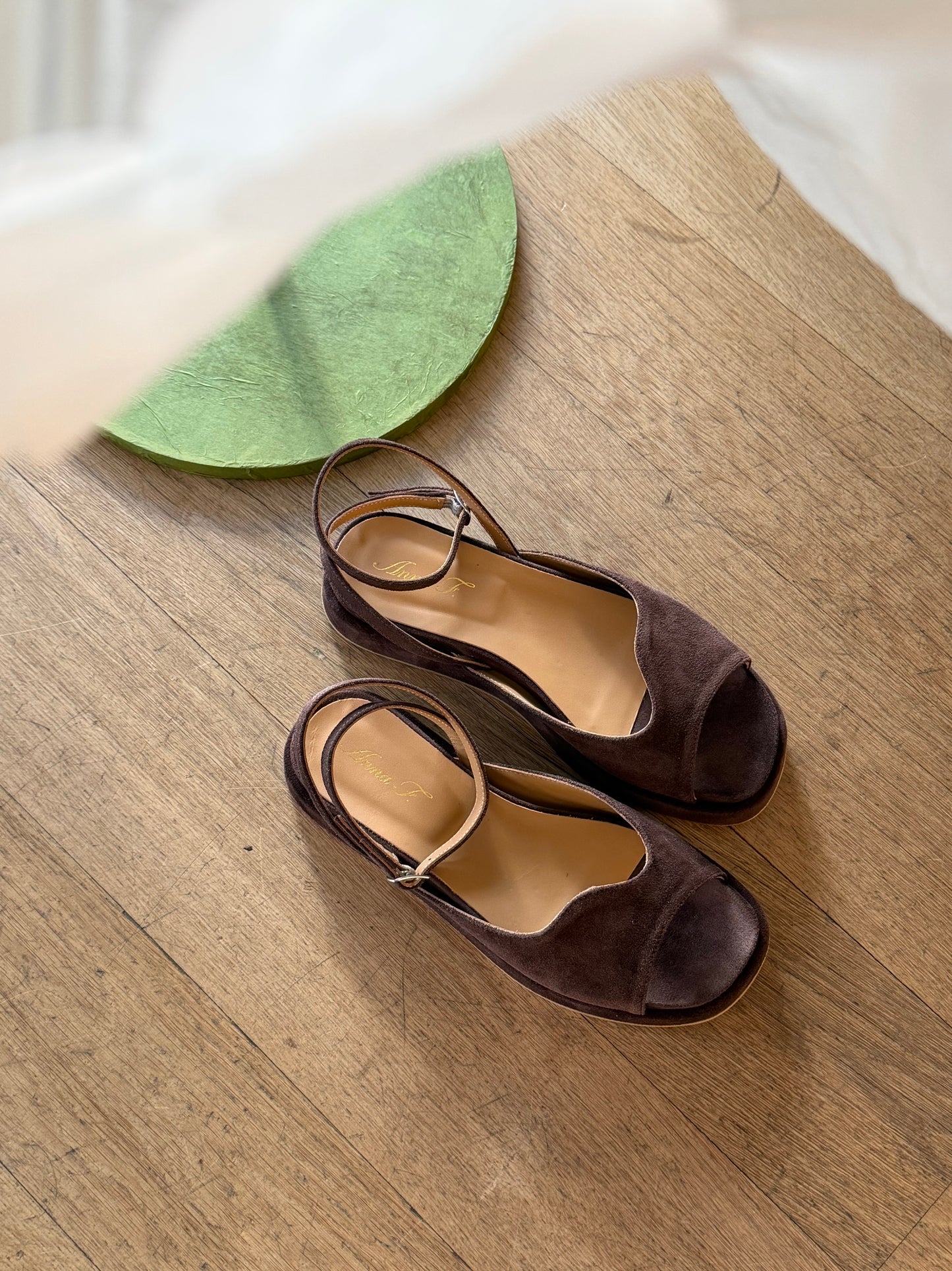 Sandalo Anna F. in Suede Testa di Moro