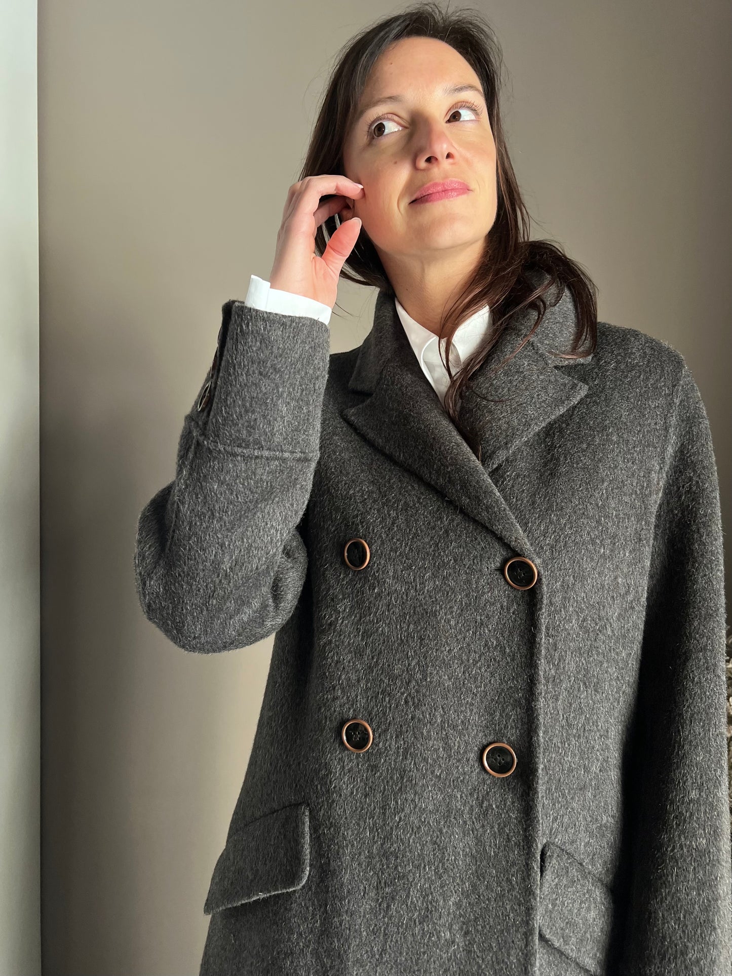 Cappotto Lungo Double-Breasted Alessia Santi