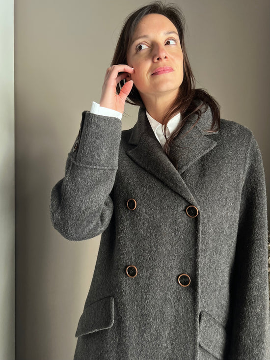 Cappotto Lungo Double-Breasted Alessia Santi