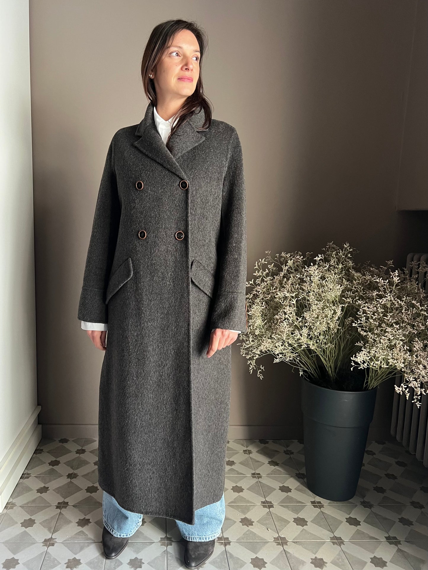 Cappotto Lungo Double-Breasted Alessia Santi