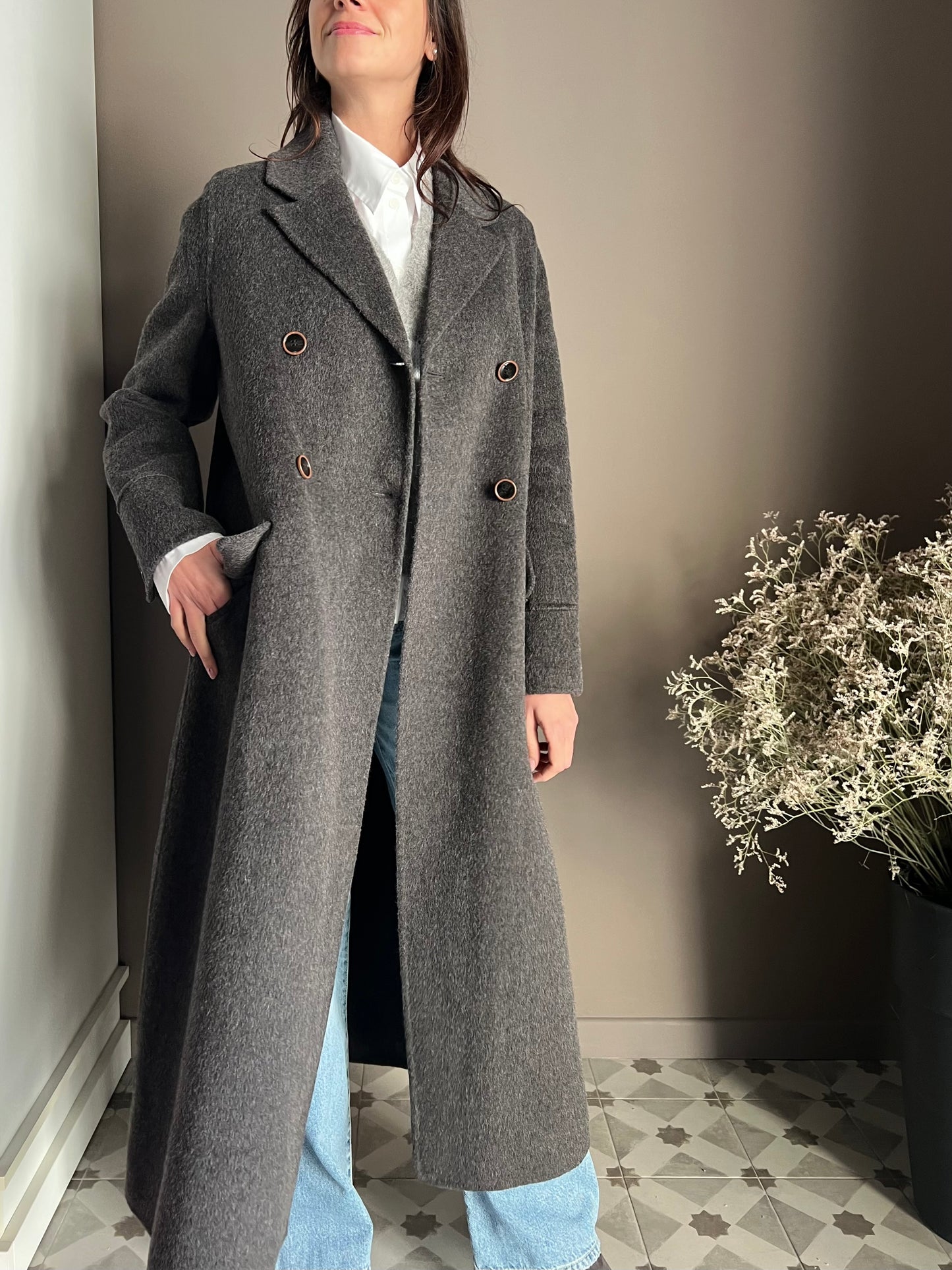 Cappotto Lungo Double-Breasted Alessia Santi