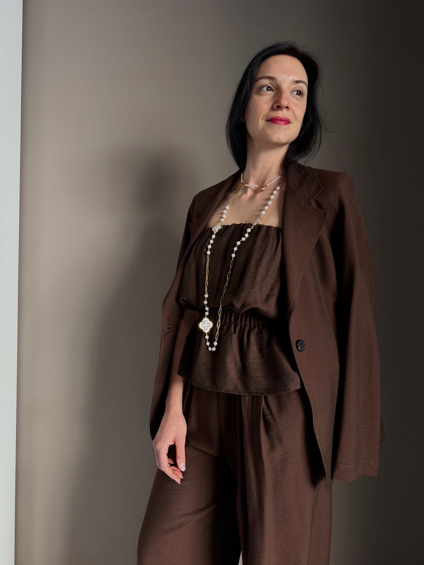 Giacca Monopetto So Allure – Marrone Cioccolato