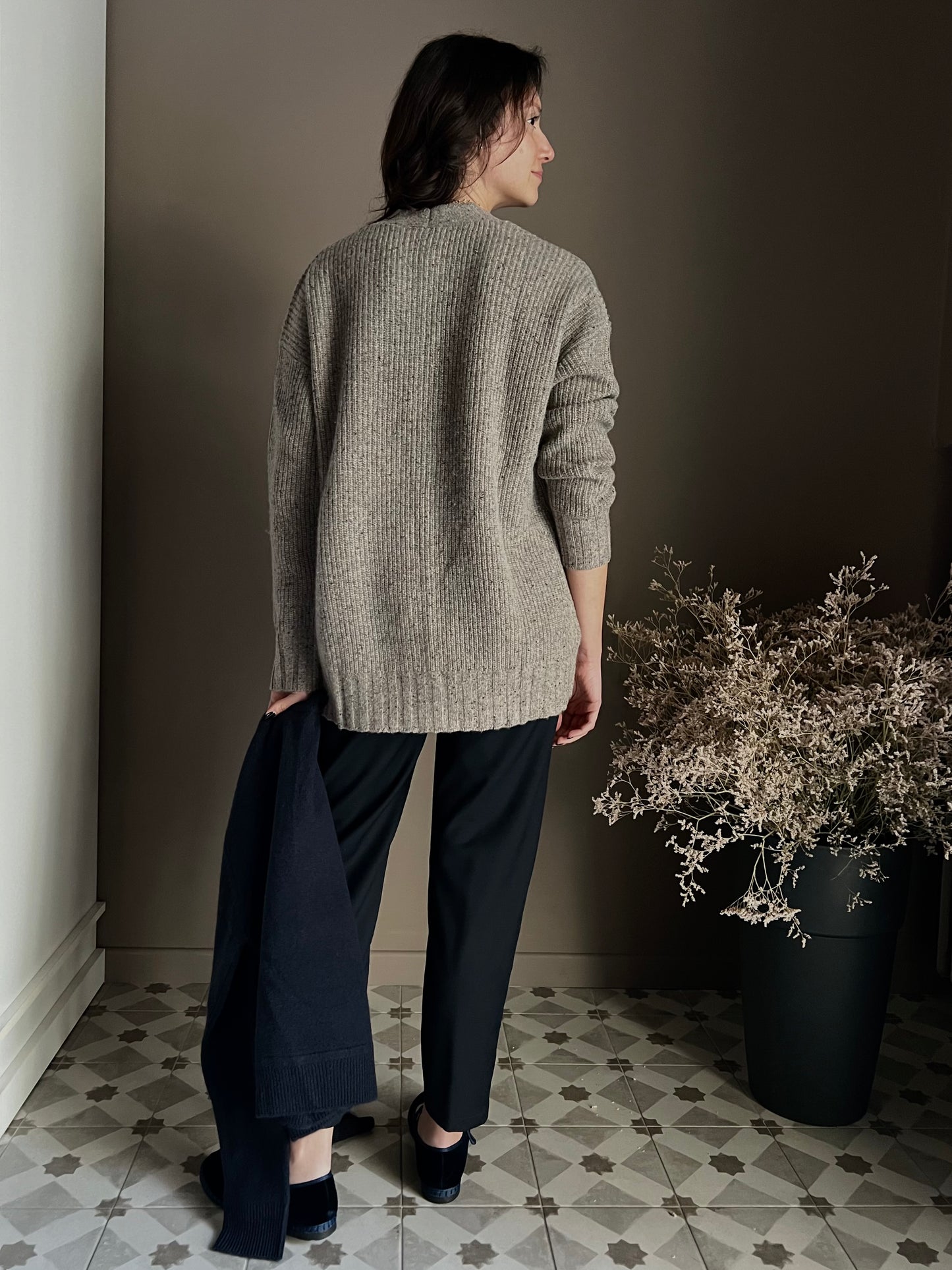 Cardigan oversize mélange Alessia Santi