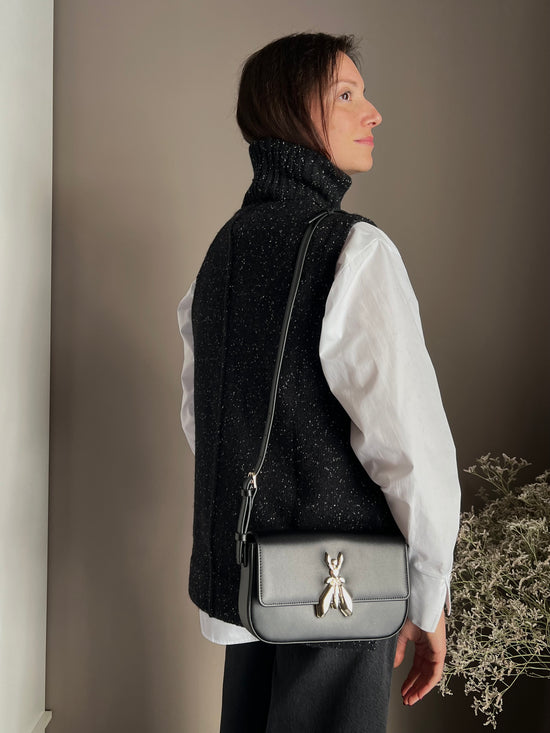Borsa a spalla in pelle con tracolla
