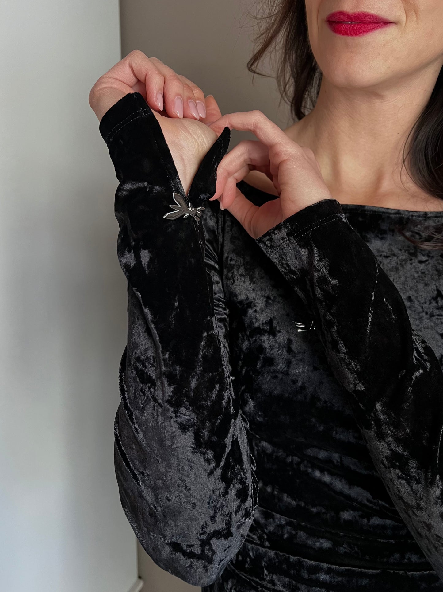 Mini abito in velluto