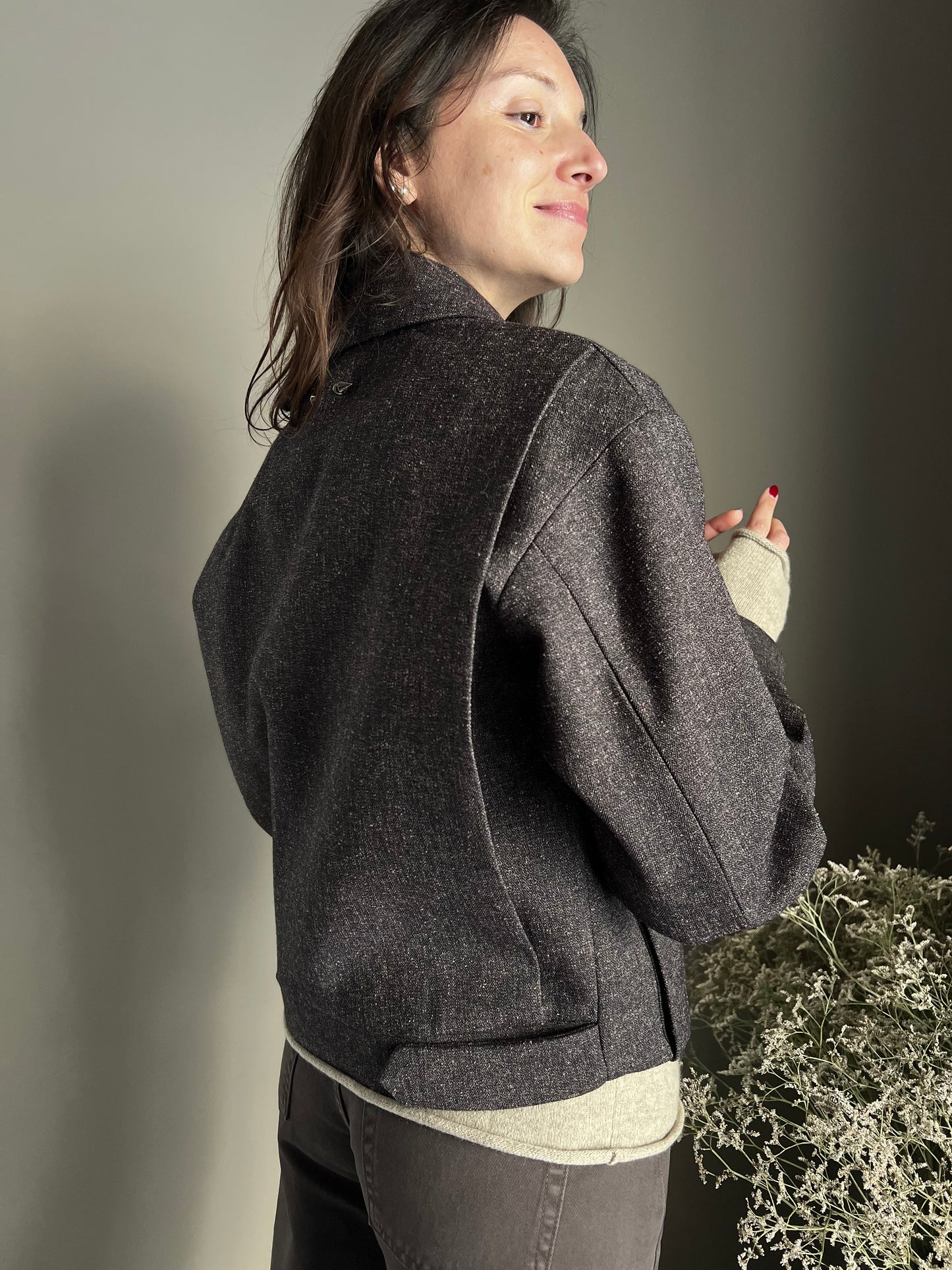 Giubbotto Patrizia Pepe in tessuto misto mélange