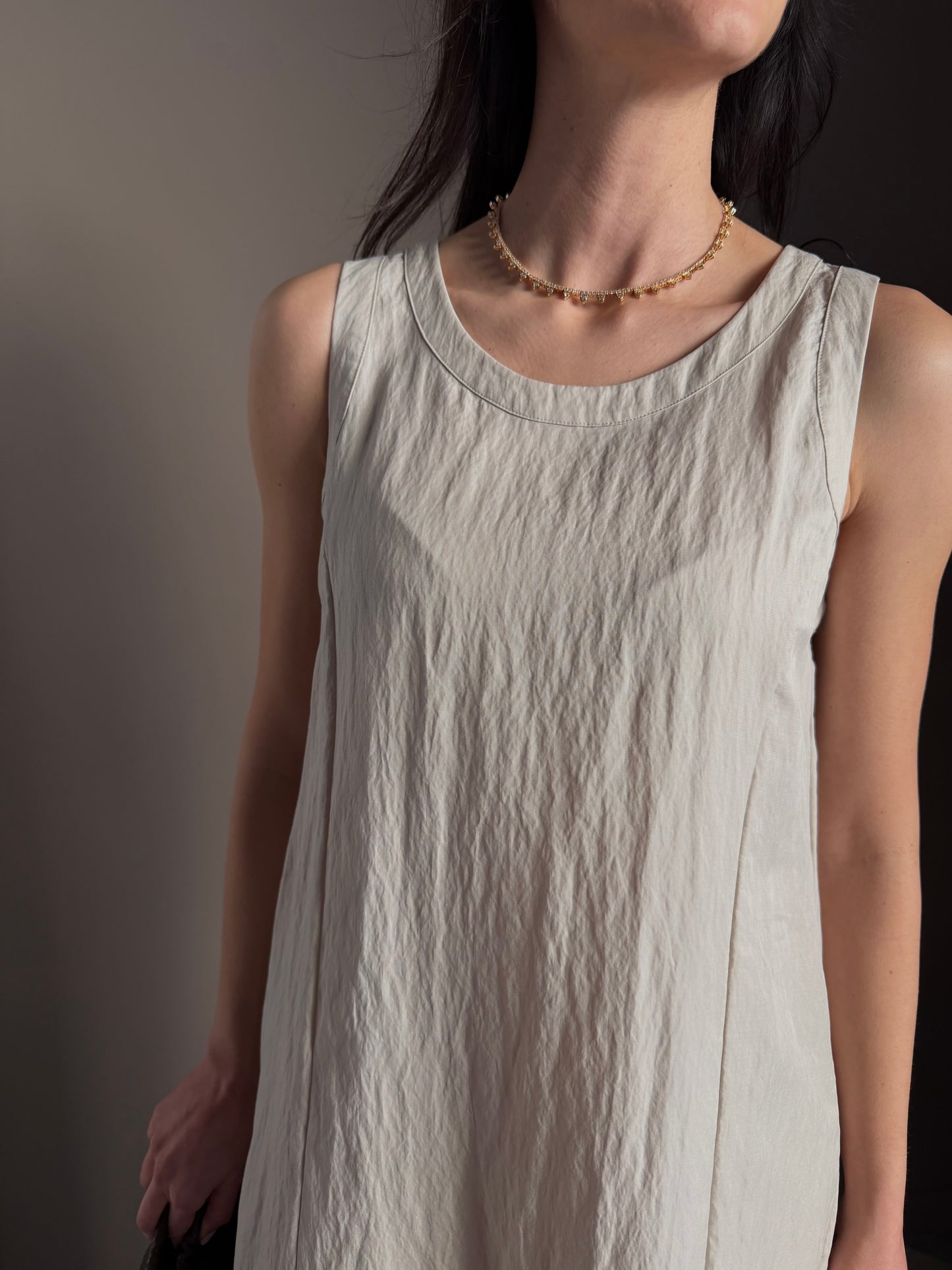 Vestito Lungo in Tessuto Strutturato – Alessia Santi