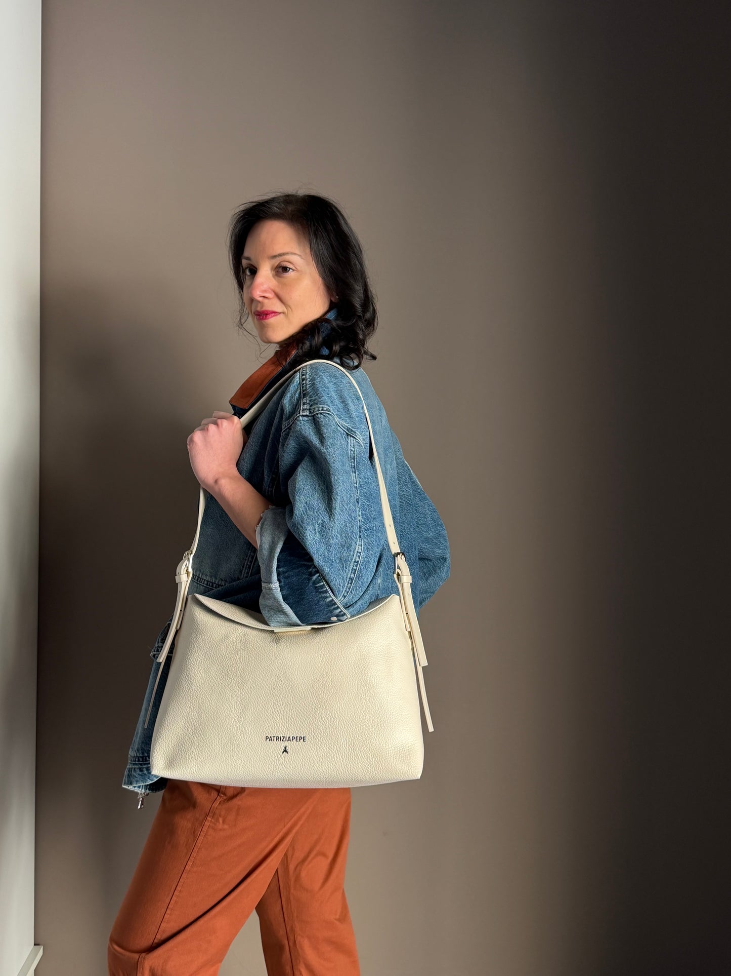 Borsa a tracolla Never White