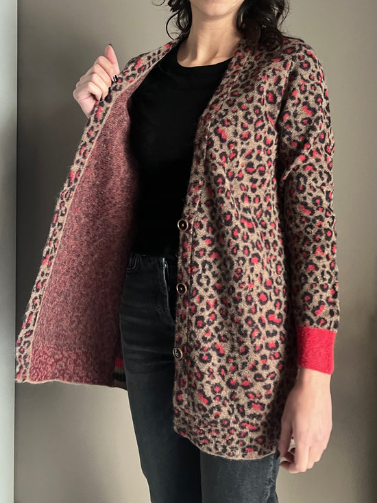 Cardigan maculato Alessia Santi in alpaca blend