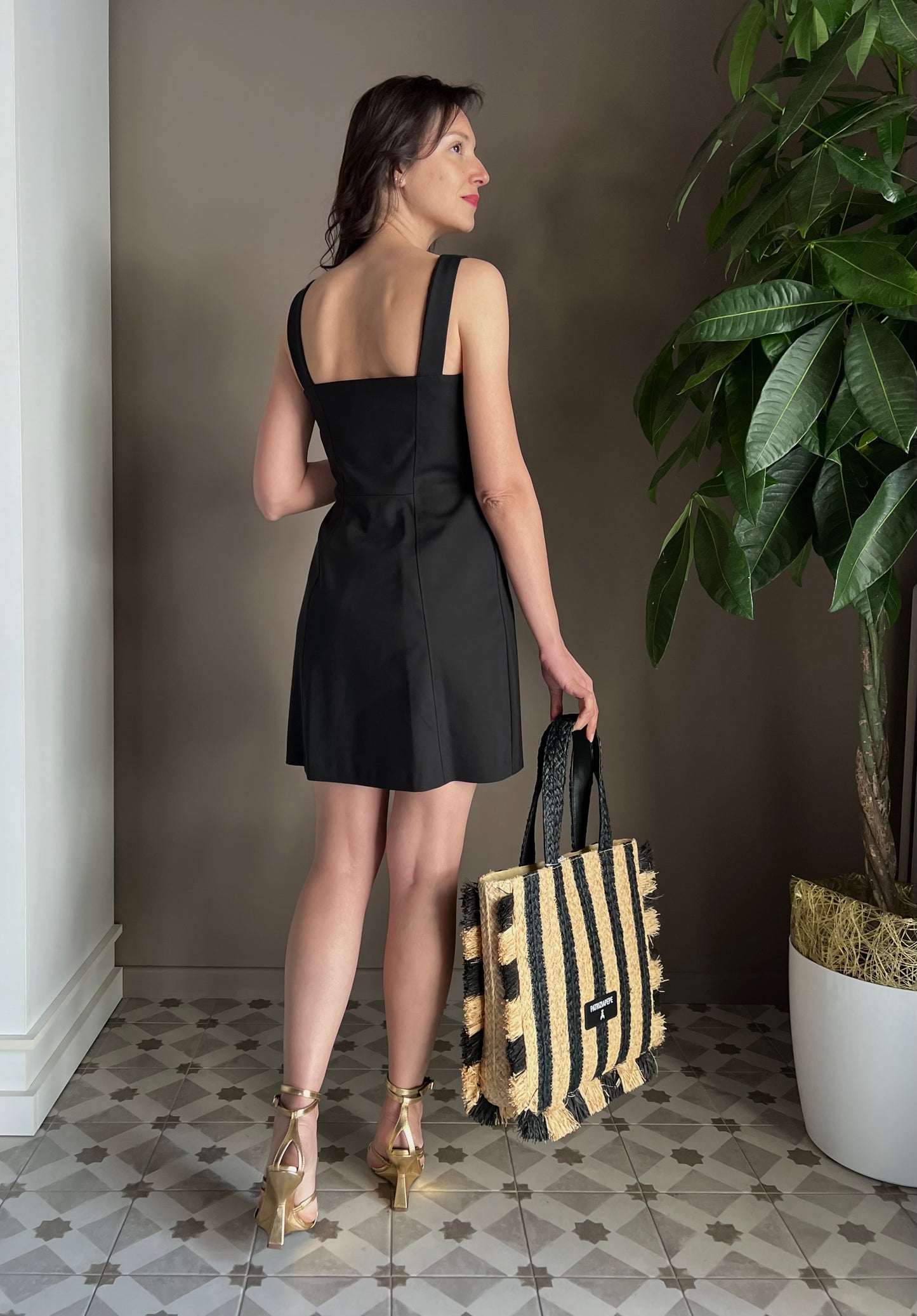 Abito mini in cotone