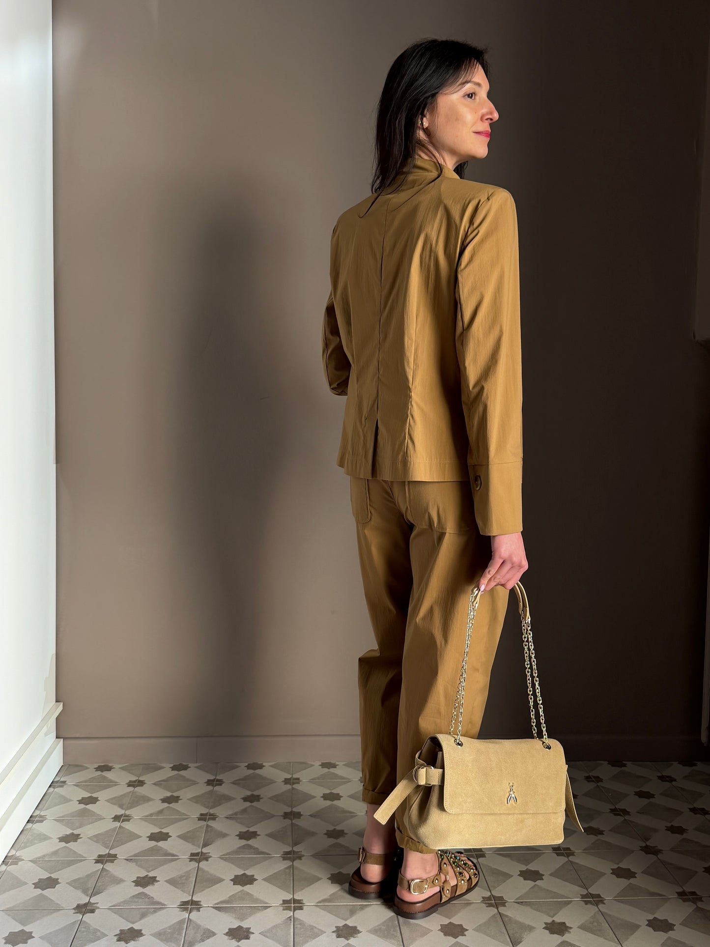 Giacca in Cotone Alessia Santi – Nocciola