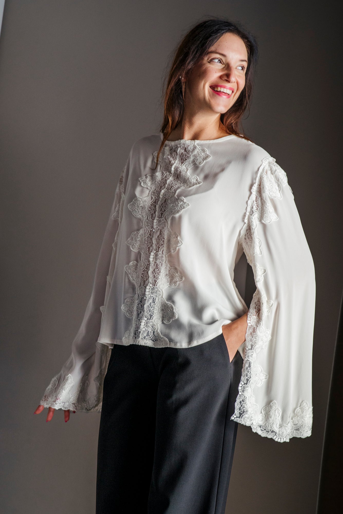 Blusa pizzo