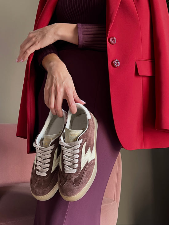 Sneakers In suede Bordeaux Moaconcept
