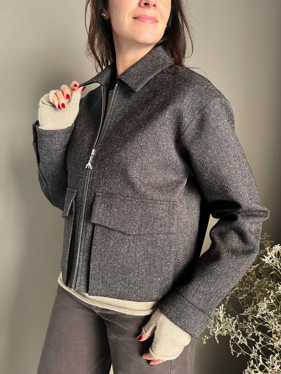 Giubbotto Patrizia Pepe in tessuto misto mélange