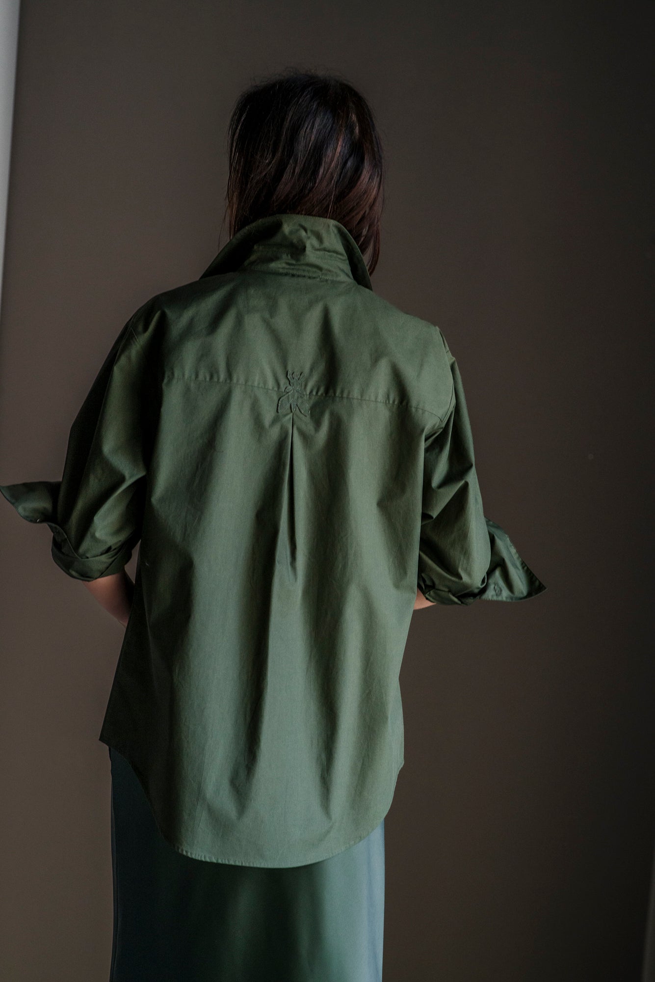 Camicia Patrizia Pepe Verde in Cotone