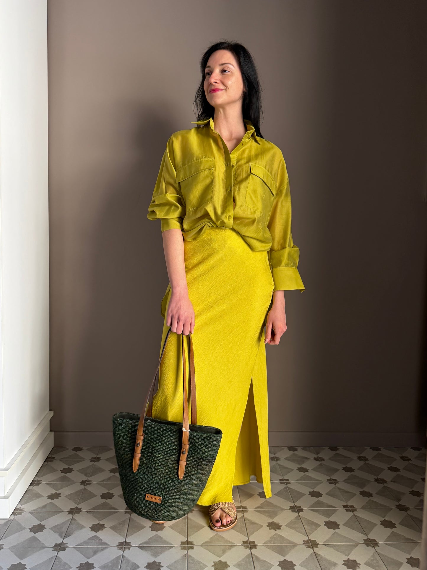 Camicia Lyocell Lime