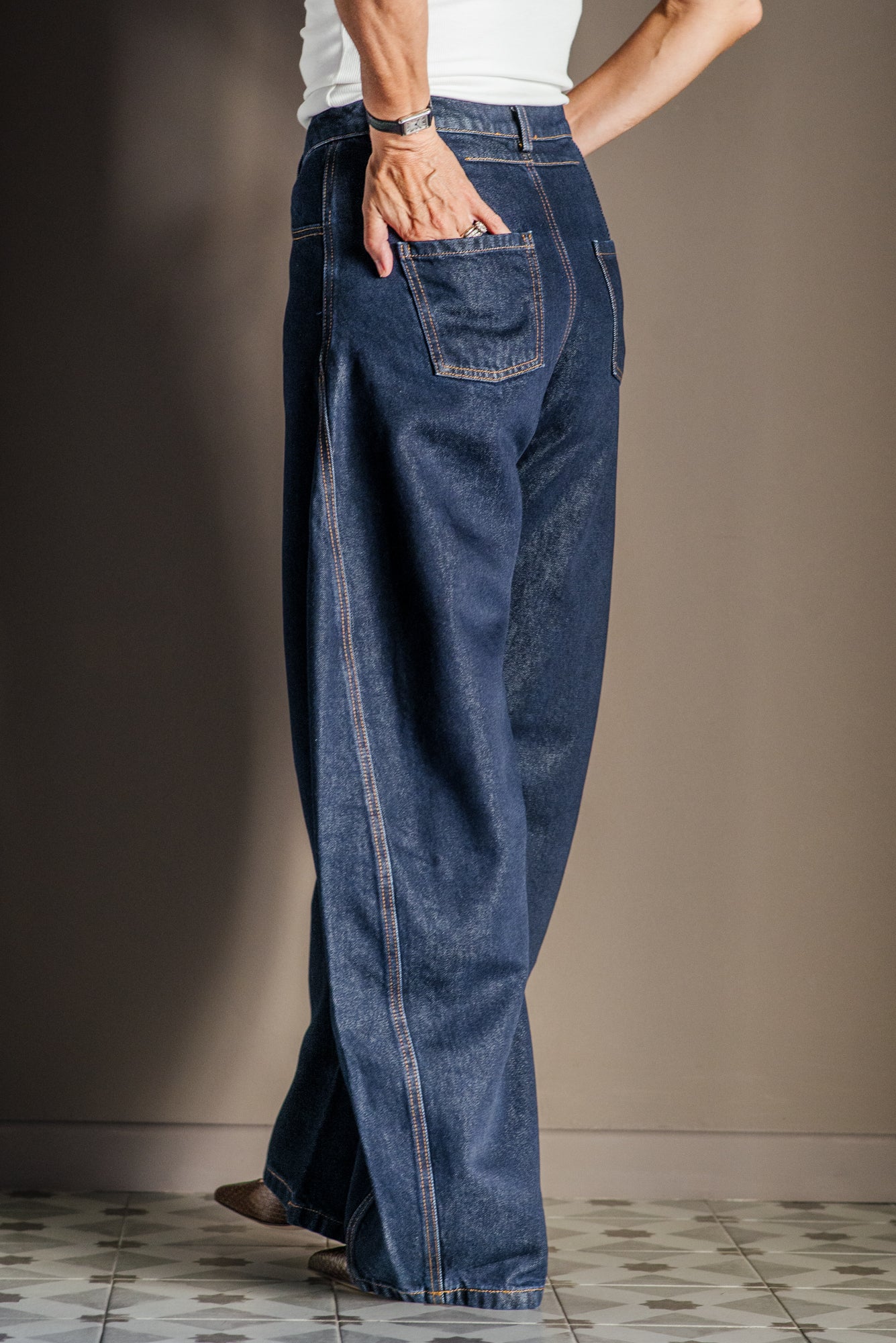 Pantalone jeans barrel fit - So Allure