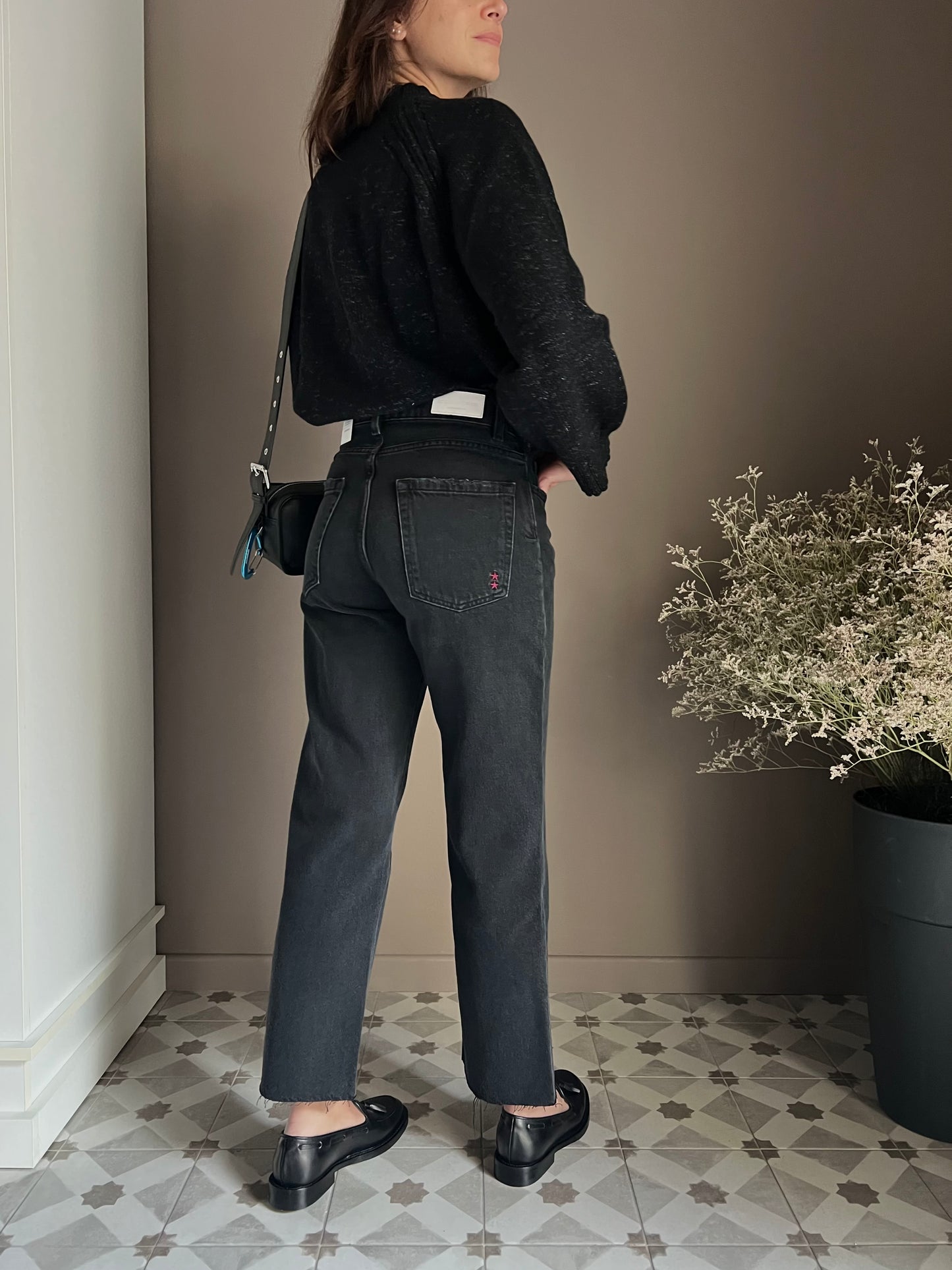 Pantalone Icon Denim Mod. Jill nero