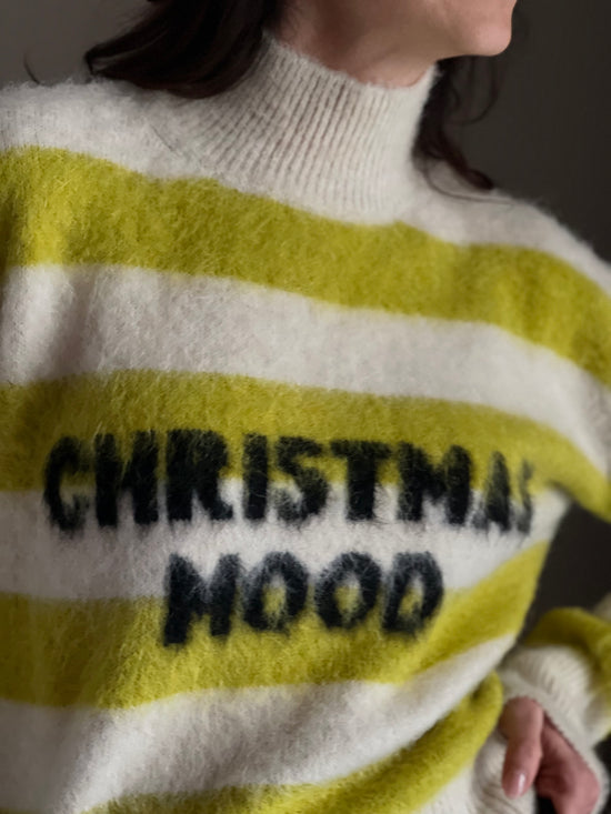 Maglia Christmas Mood a righe