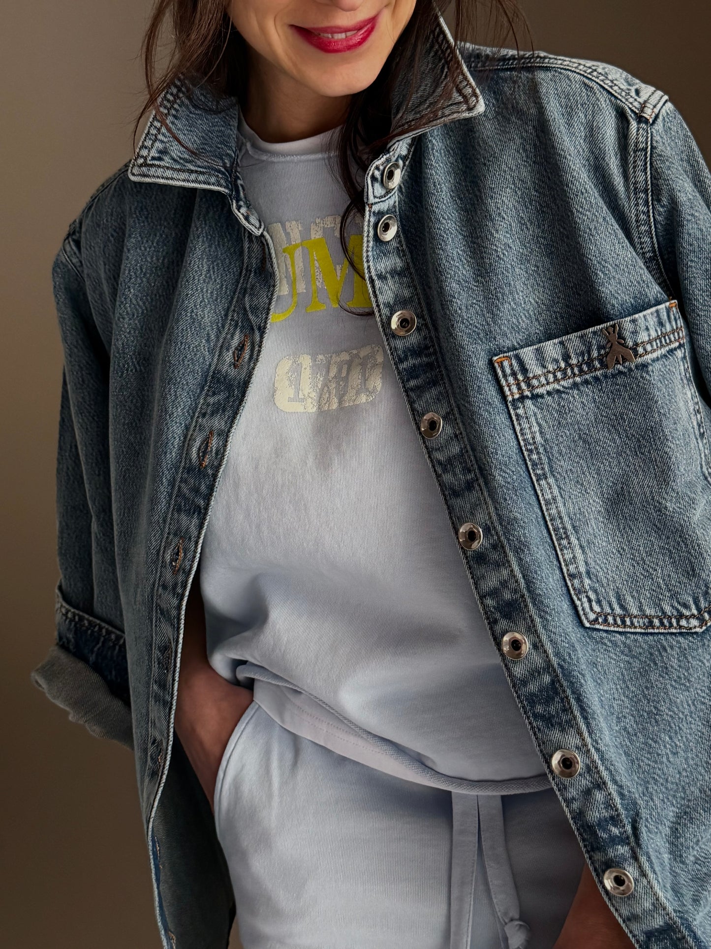 Camicia denim over Patrizia Pepe