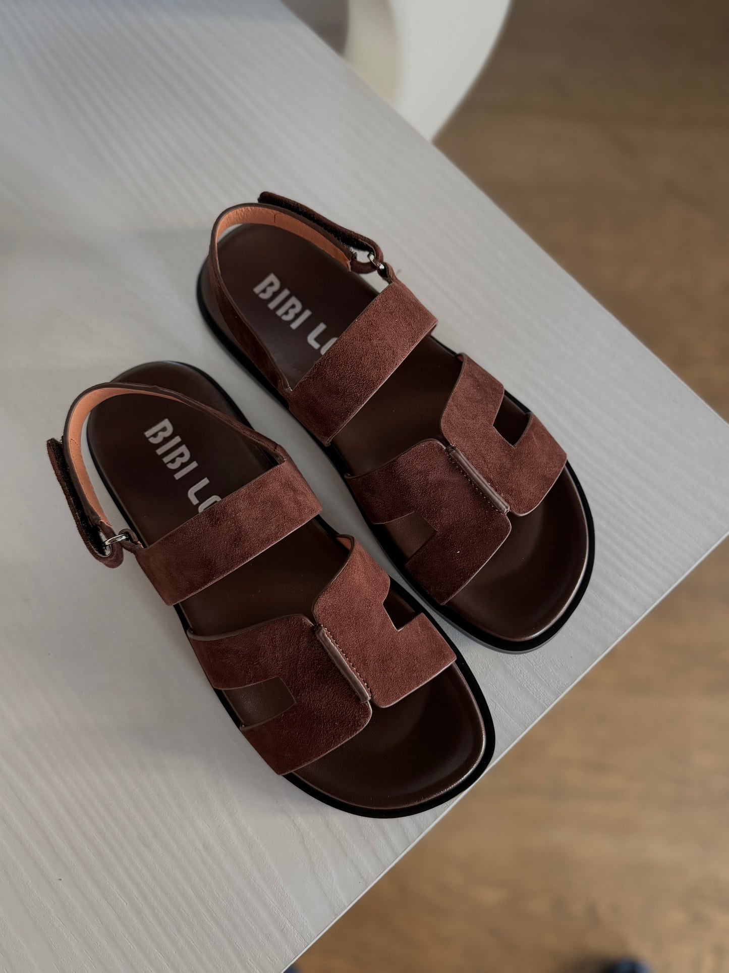 Sandalo Bibi Lou in Suede – Chocolate Brown