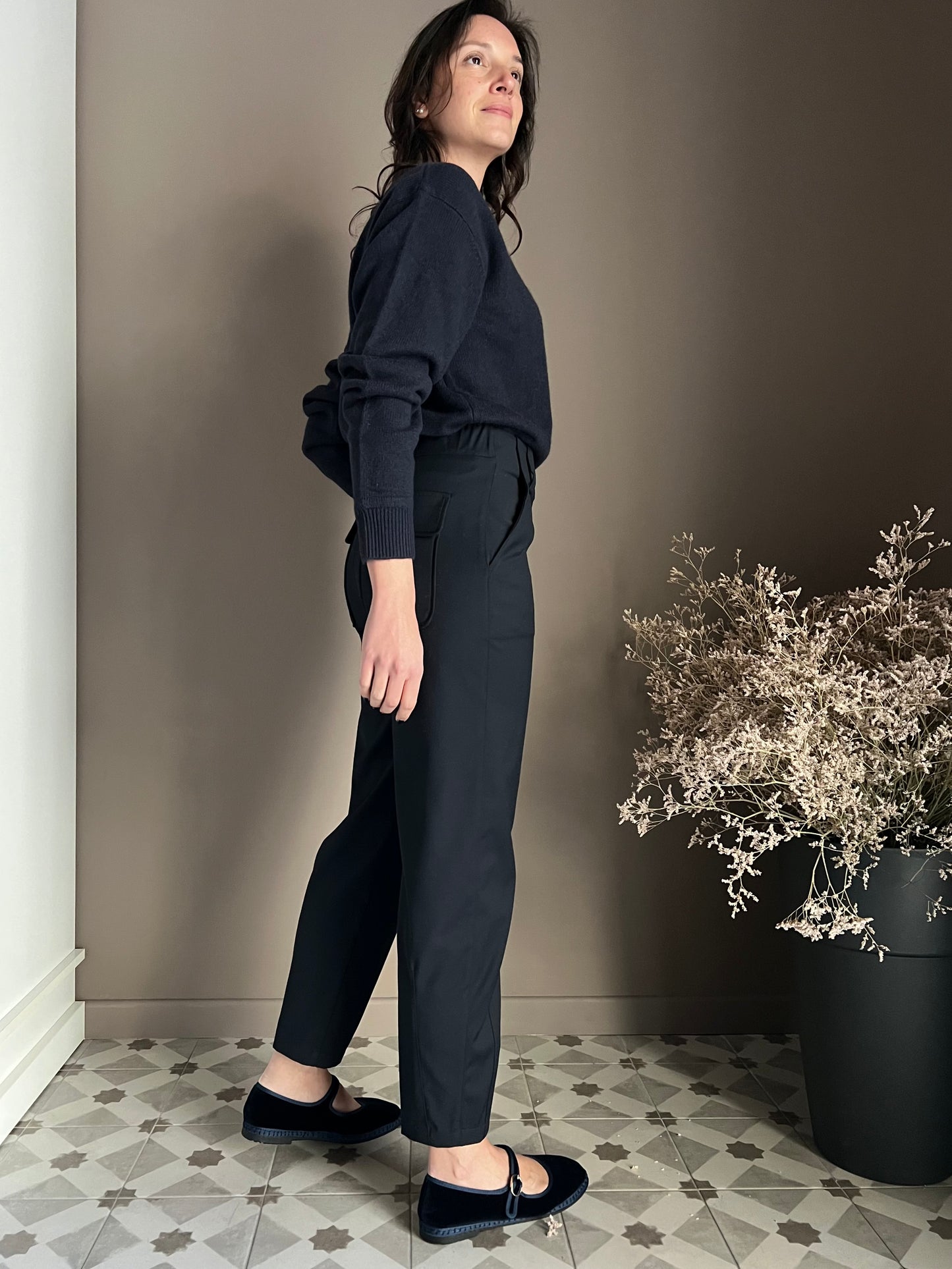 Pantalone blu Alessia santi