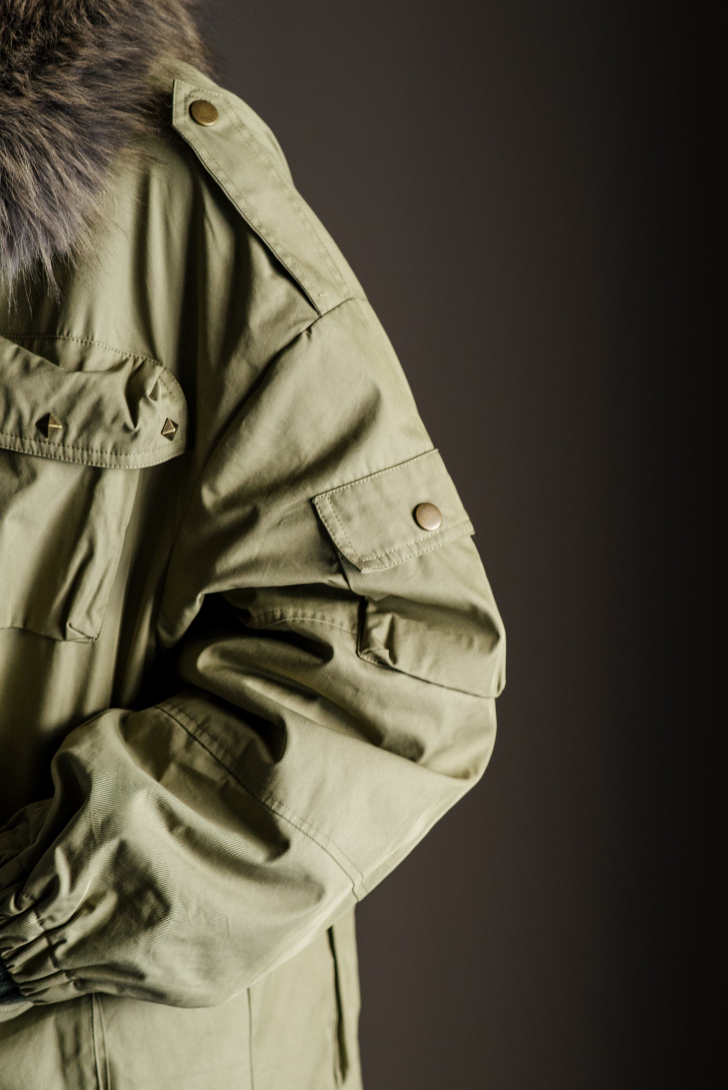 Parka 2 in 1 modulare con gilet in ecofur A. Santi