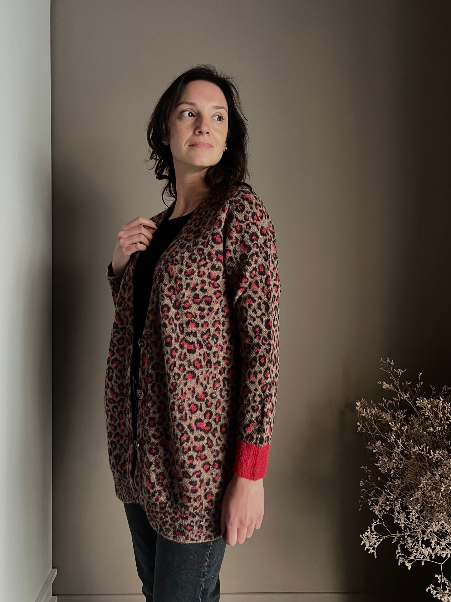 Cardigan maculato Alessia Santi in alpaca blend