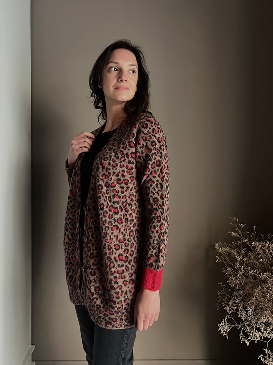 Cardigan maculato Alessia Santi in alpaca blend