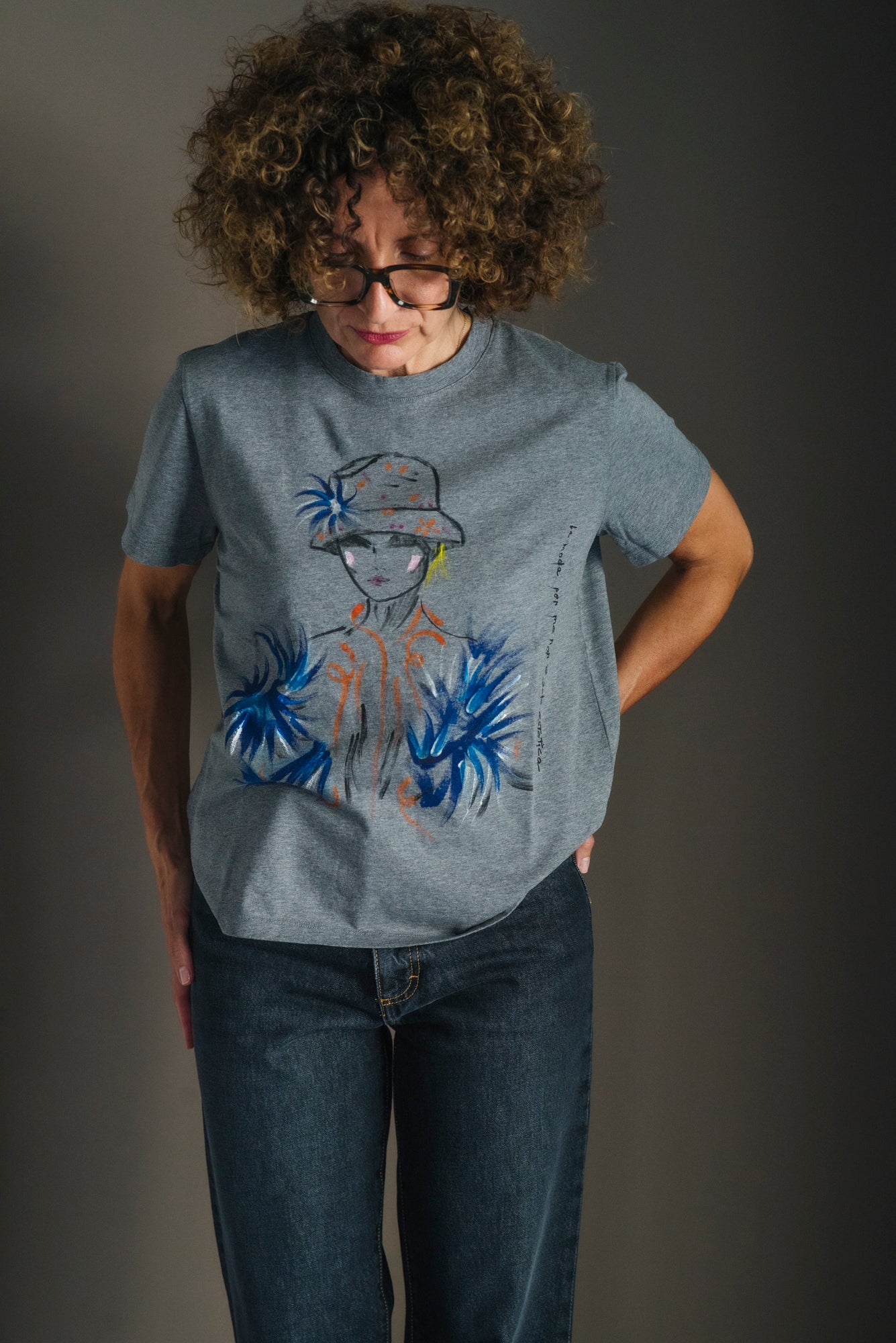 T-shirt dipinta a mano