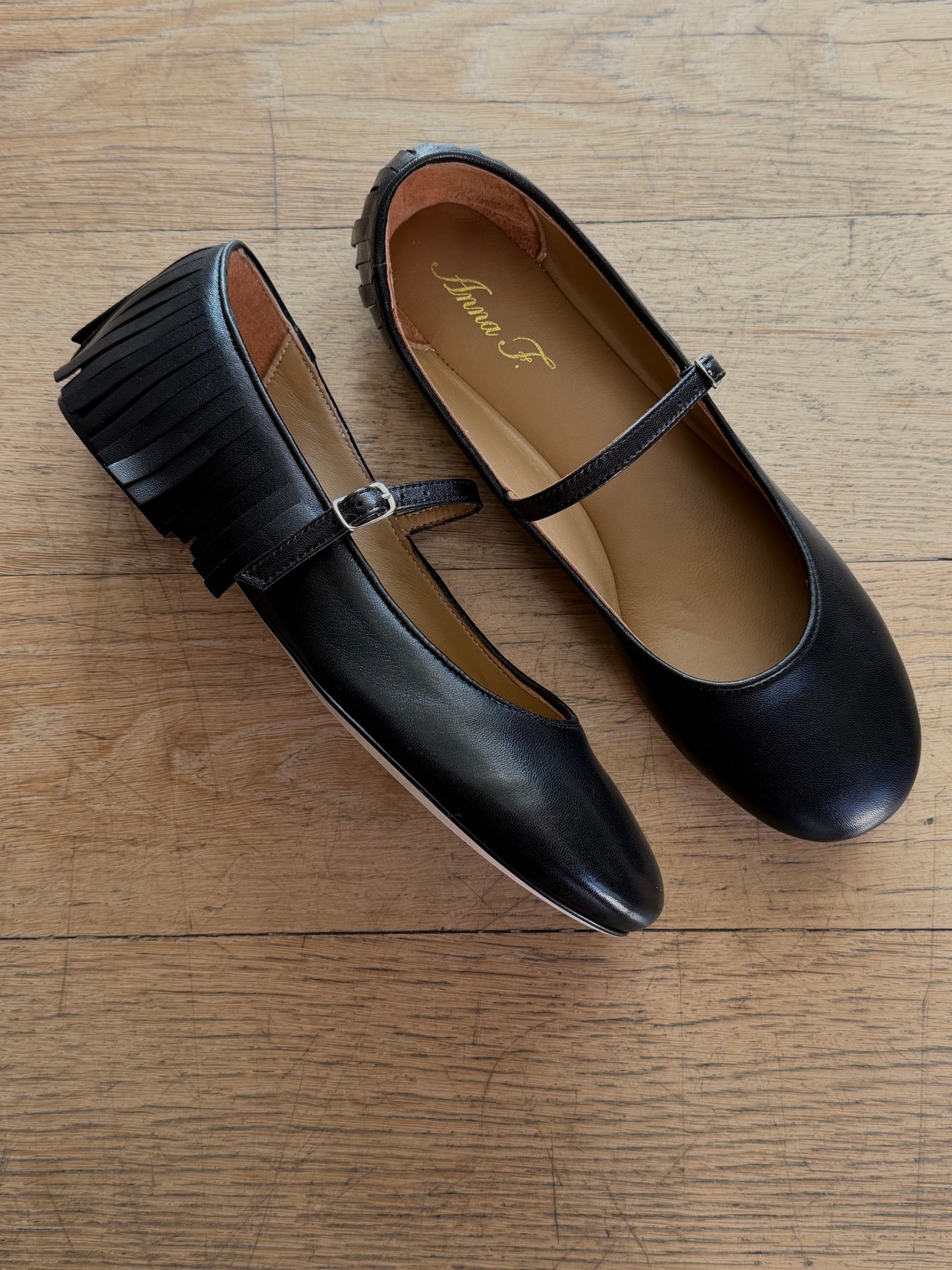 Scarpa Mary Jane con frange