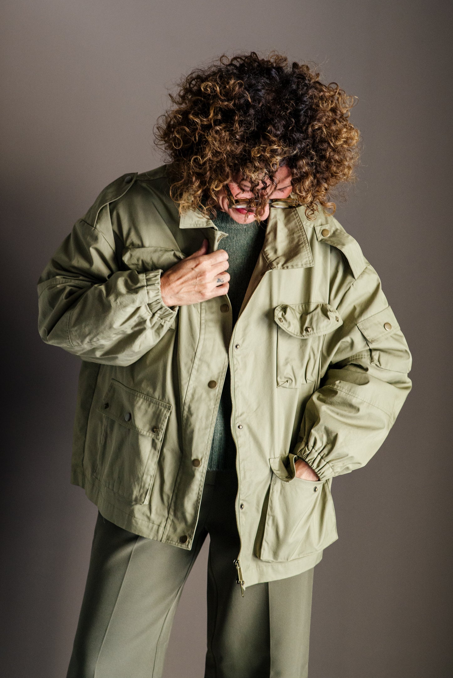 Parka 2 in 1 modulare con gilet in ecofur A. Santi