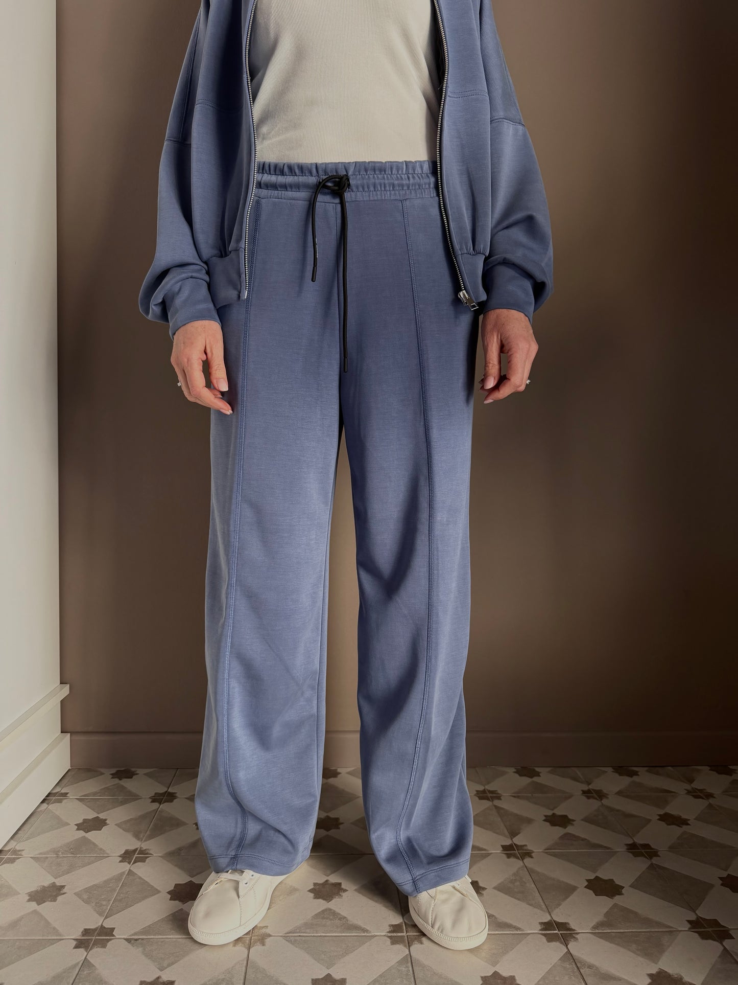 Pantalone in felpa rasata