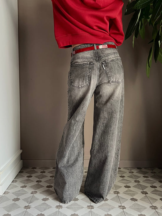 Pantalone Denim grigio sfumato
