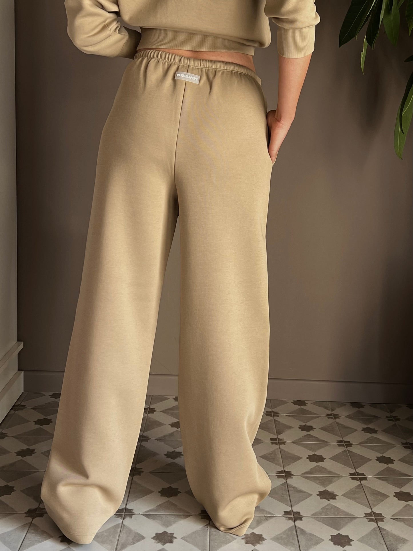 Pantalone jogger in tessuto tecnico