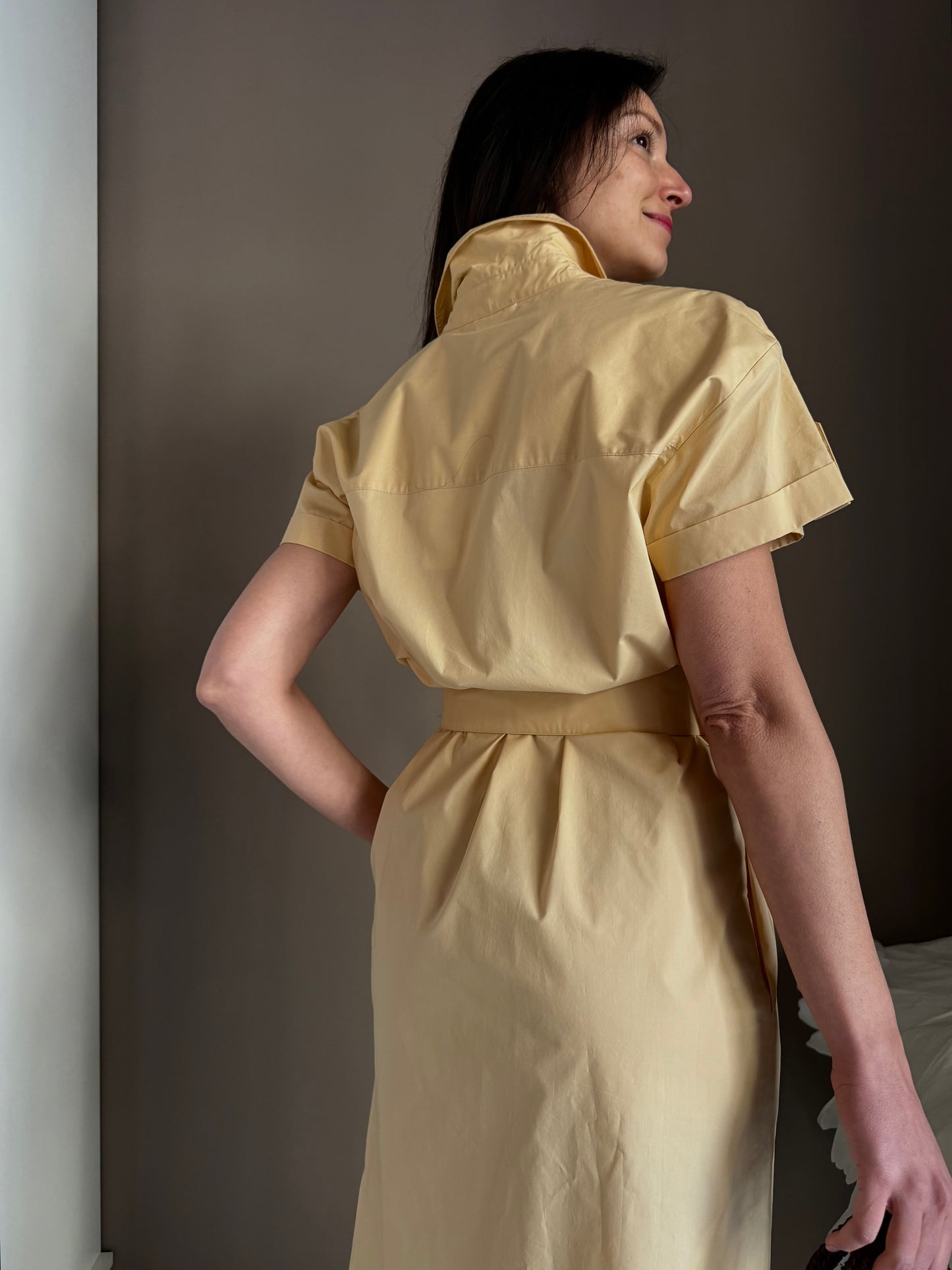 Chemisier in Cotone "Desert Sand"