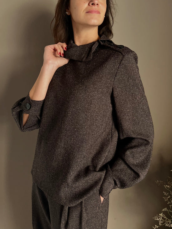 Maglia effetto abbottonato